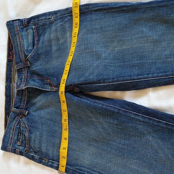 Citizens of Humanity Ingrid Stretch Low Rise Flare Crop jeans Raw Hem Size 28 - Picture 11 of 16